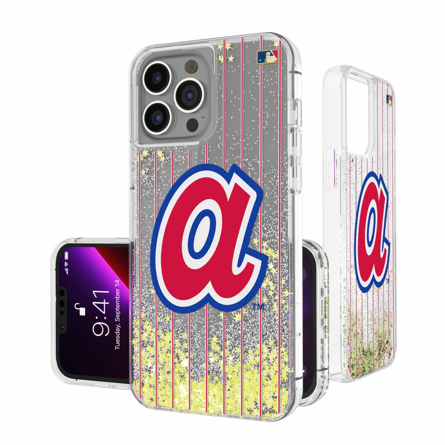 Keyscaper - MLB - Atlanta Braves 1972-1980 Cooperstown Pinstripe iPhone Glitter Case - 13 Pro - Multicolor price history on PriceWatchPro