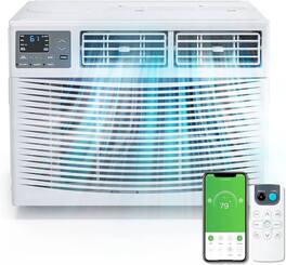 Winado - 18000 BTU Window Air Conditioner with WiFi, Energy Saving Window AC Unit with Remote & App Control, Timer Function - White