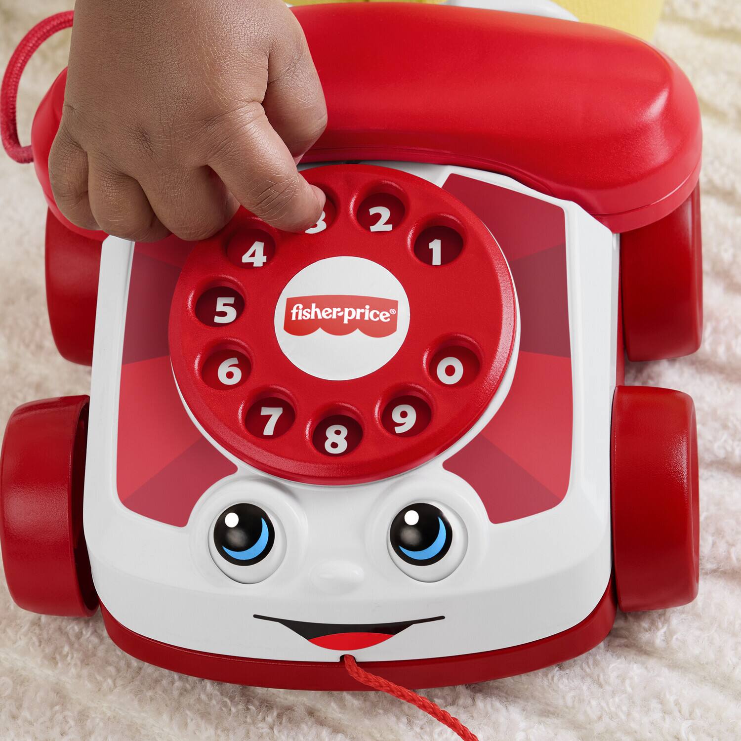 Alt View 4. Fisher Price - Fisher Price - Red Chatter Phone Mattel 80th Anniversary   - Collectibles - Multicolor.
