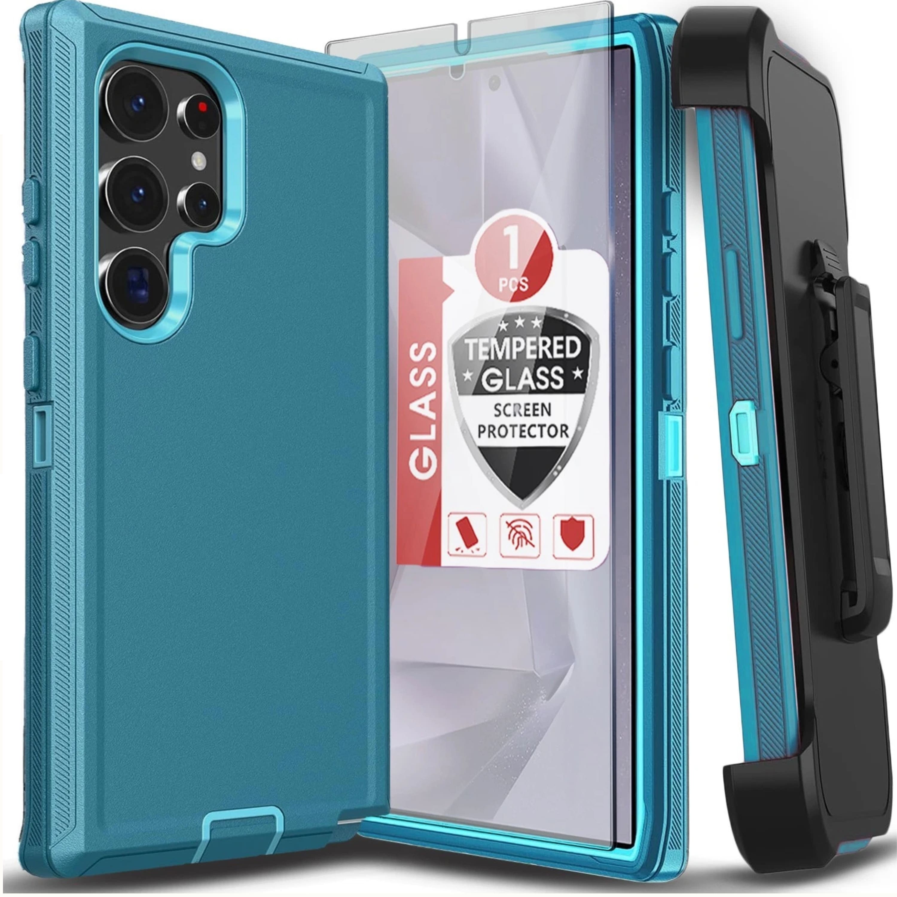 Kitcheniva - Full Body Shockproof Protection Case Only For Samsung Galaxy S26 Plus - Teal