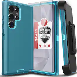 Kitcheniva - Full Body Shockproof Protection Case Only For Samsung Galaxy S26 Ultra - Teal