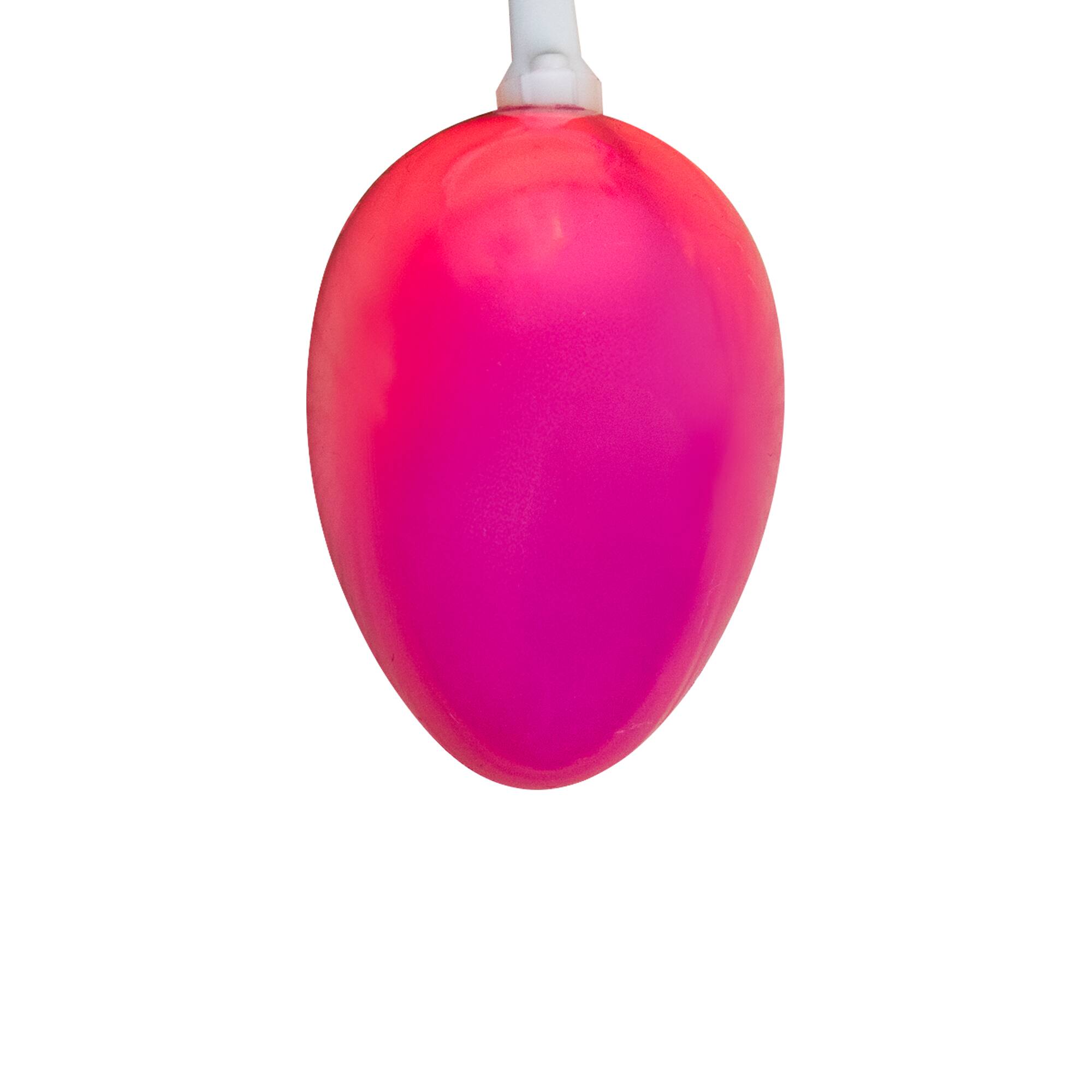 Alt View 8. Northlight - 10-Count Pearl Multi-Colored Easter Egg String Light Set, 7.25ft White Wire - Green.