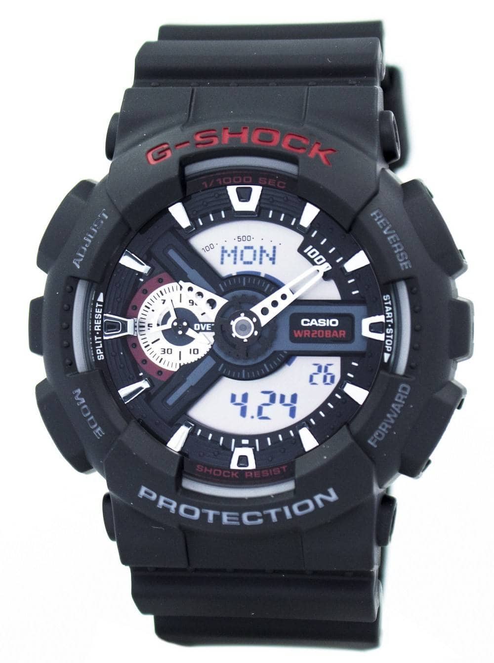 Casio - G-Shock World Time Analog Digital GA-110-1A GA110-1A Men's Watch - Black price history on PriceWatchPro