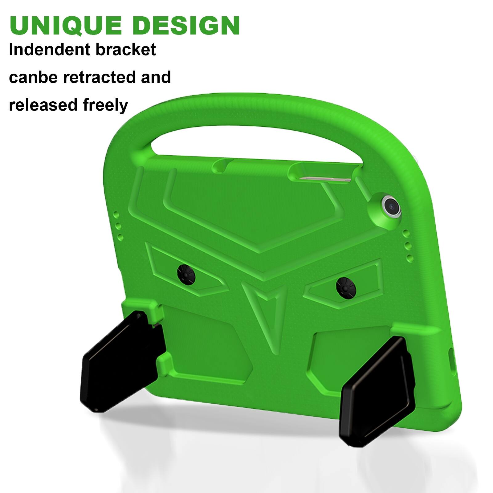 UNIQUE DESIGN  
Independent bracket  
can be retracted and released freely
