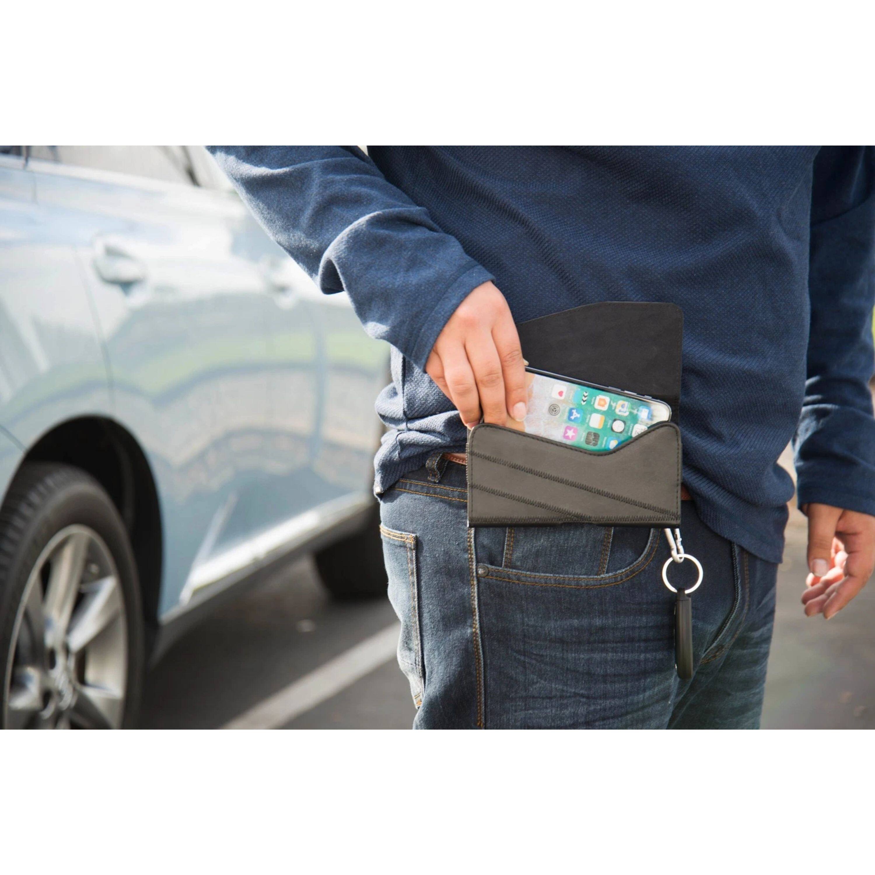 Alt View 1. Kitcheniva - PU Belt Holster For 6.1″ Phones Leather Black - Leather Black.