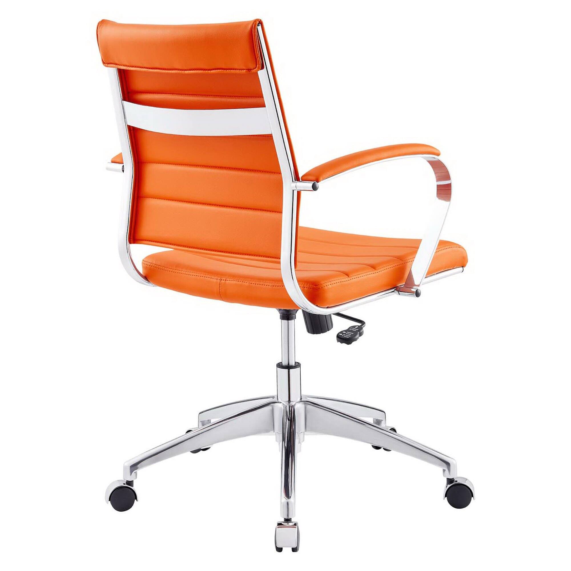 Left. Modway - Jive Mid Back Office Chair by Modway - Orange.
