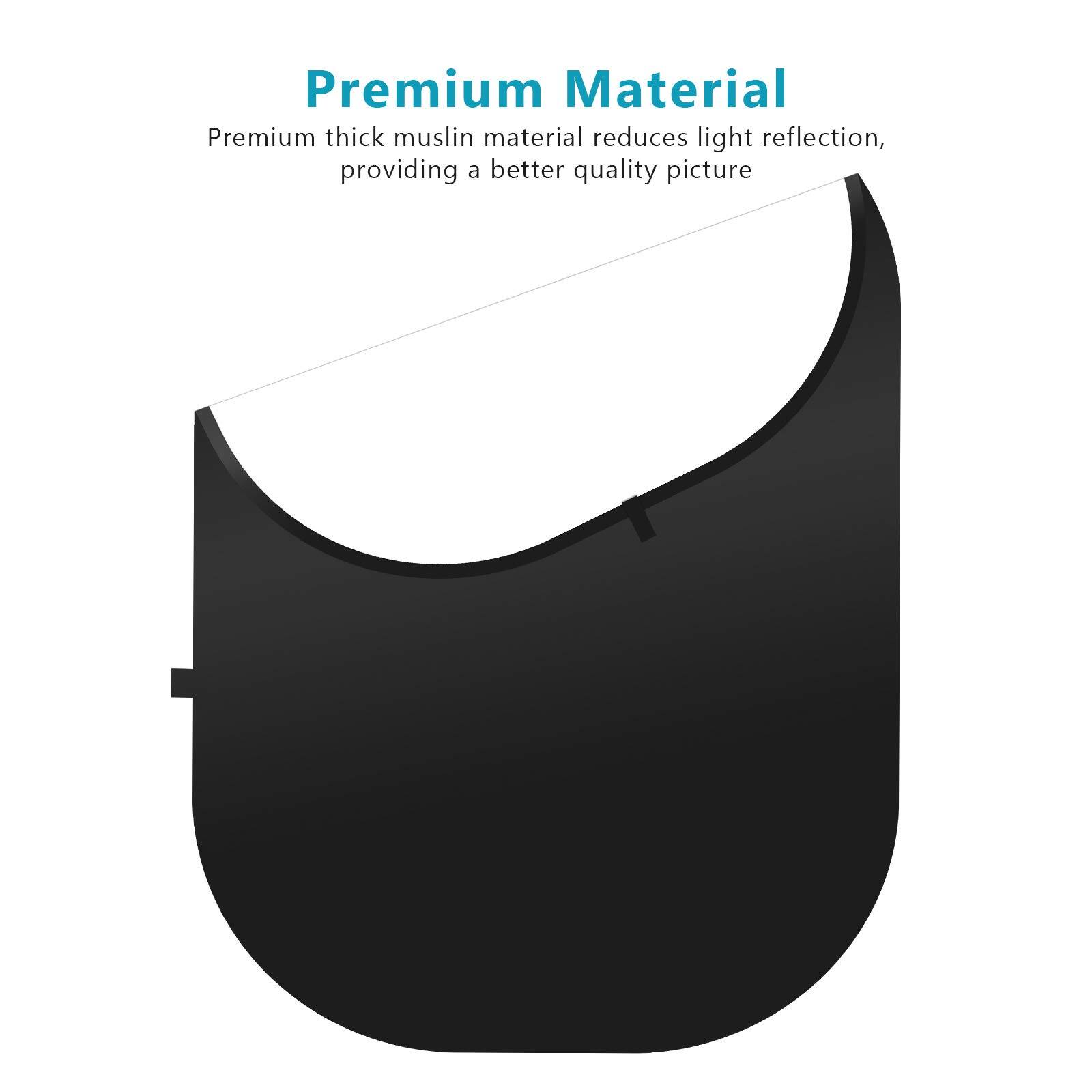 Premium Material

Premium thick muslin material reduces light reflection, providing a better quality picture
