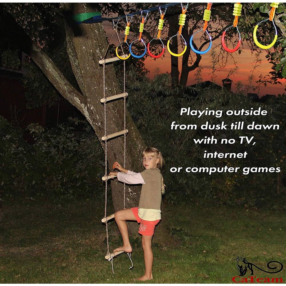 Playing outside from dusk till dawn with no TV, internet or computer games  
CaTeam