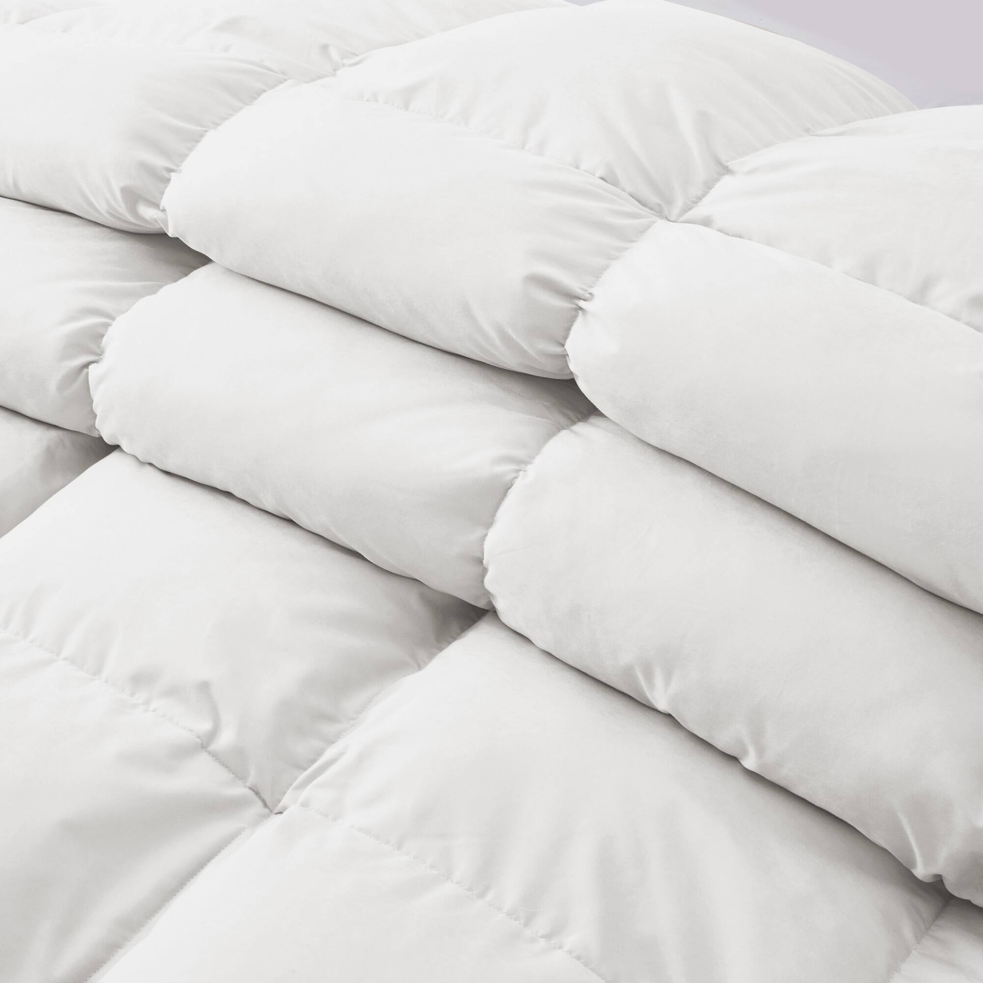 Alt View 1. Peace Nest - Peace Nest White Goose Down Feather Fiber Comforter Heavyweight Duvet Insert, White, Twin - White.