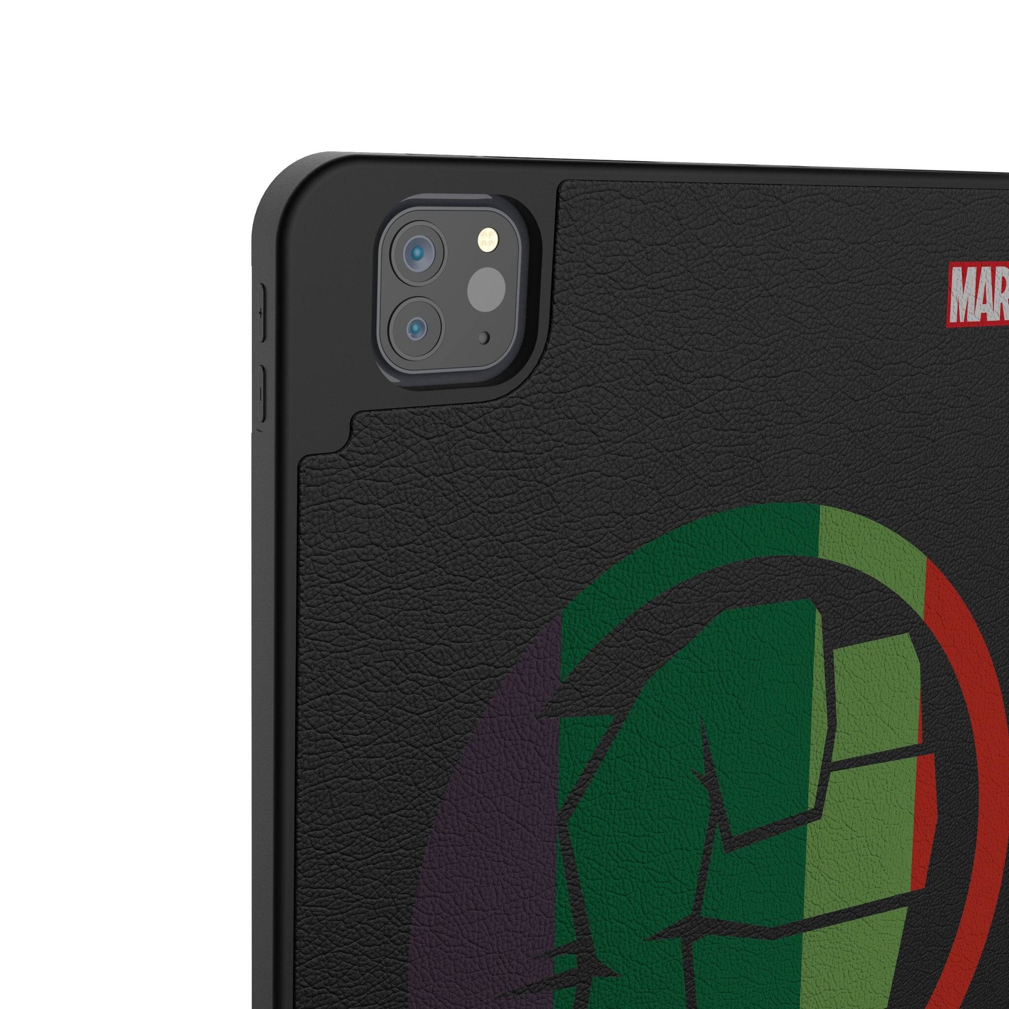 Left. Keyscaper - Marvel Sigil Tablet Case - Apple iPad Air (4th Gen) - Hulk.