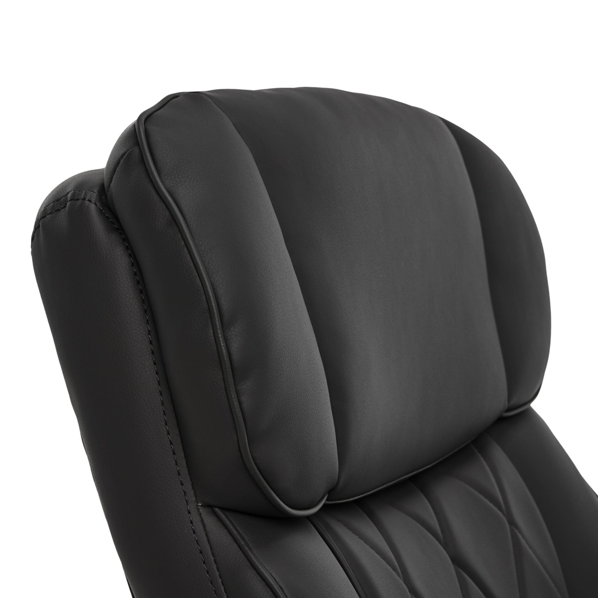 Alt View 15. La-Z-Boy - Comfort and Beauty Sutherland Diamond-Quilted Bonded Leather Office Chair - Midnight Black.