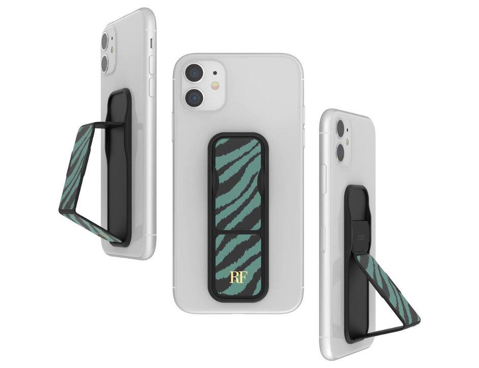 Front. CLCKR - Clckr Richmond & Finch Stand & Grip | Color: Green, Black - Green, Black.