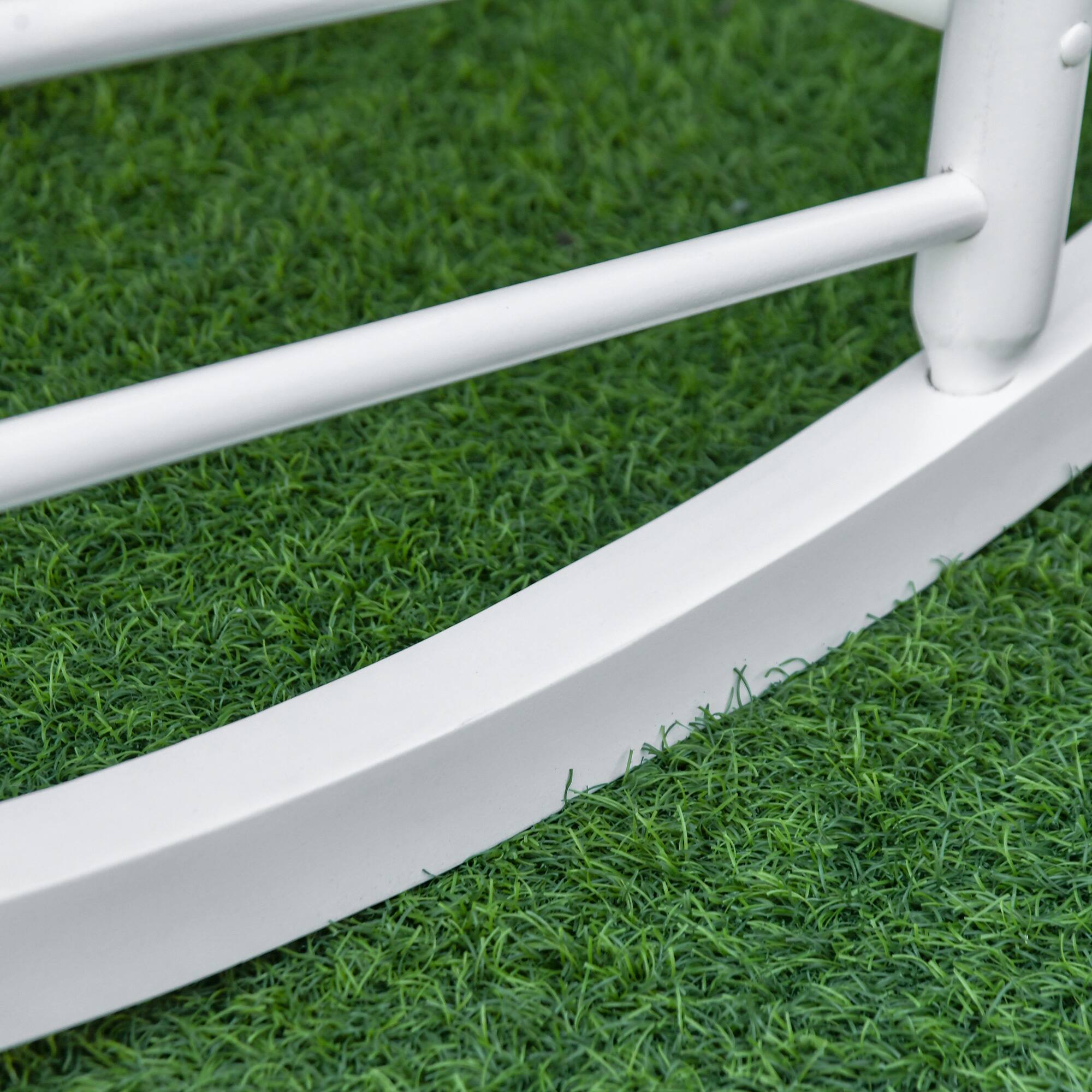 Alt View 5. Outsunny - Traditional Wooden High-Back Rocking Chair for Porch, Indoor/Outdoor, White - White.