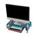 Alt View Zoom 39. Mind Reader - Monitor Stand, Ventilated Laptop Riser, Paper Tray, Storage, Office, Metal Mesh, 20"L x 11.5"W x 5.5"H - Turquoise.