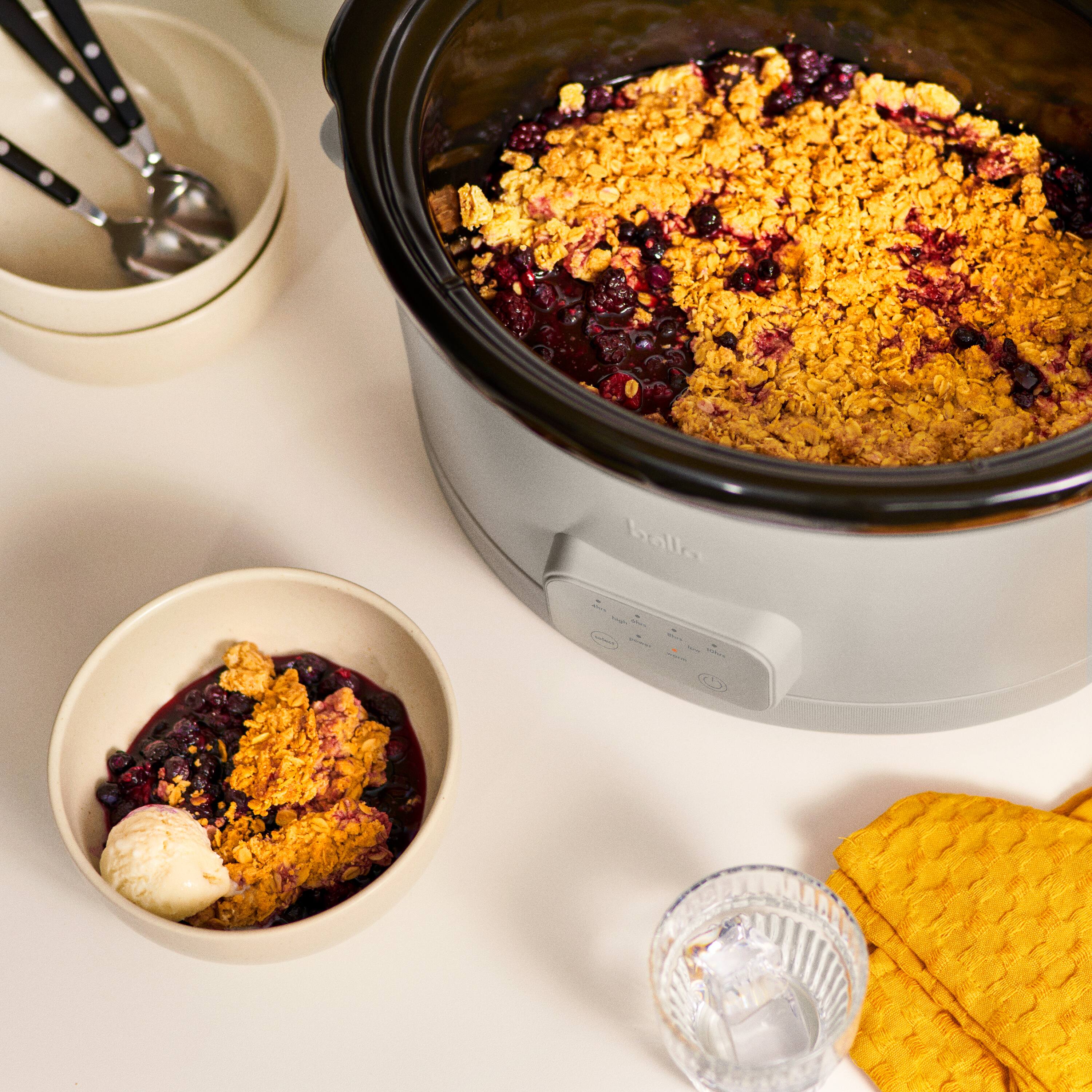 Alt View 7. Bella - 6-qt. Programmable Slow Cooker - Oatmilk.