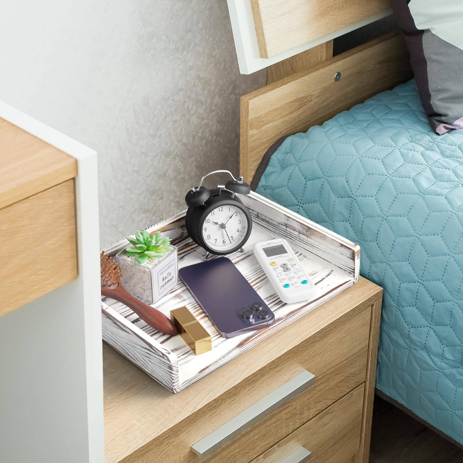 Dapper Styles Paper Organizer For Desk Wood Stackable Tray Office ...