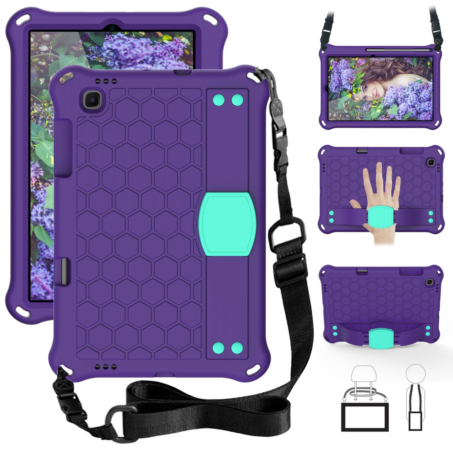 Purple + Mint