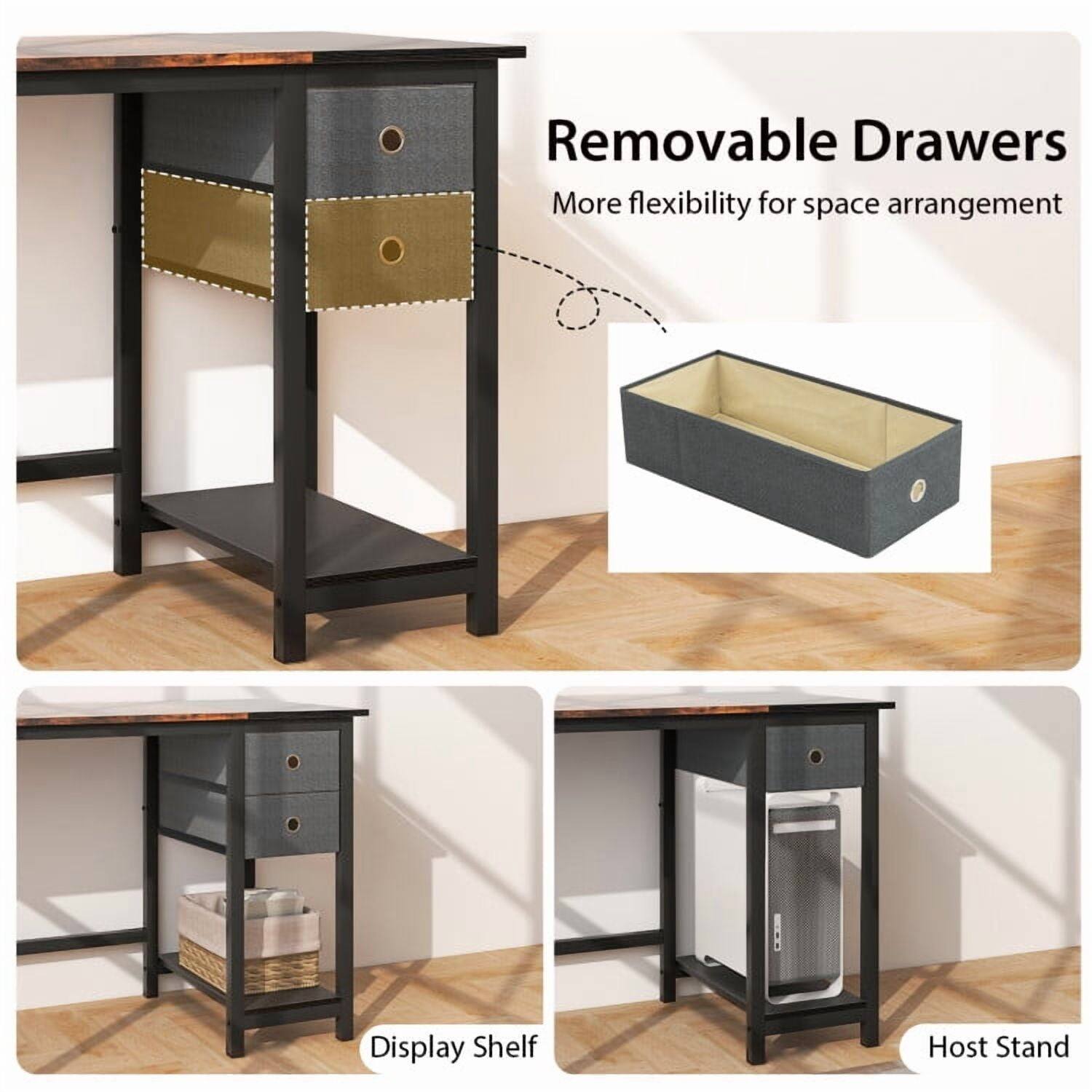 Removable Drawers  
More flexibility for space arrangement  

Display Shelf  

Host Stand