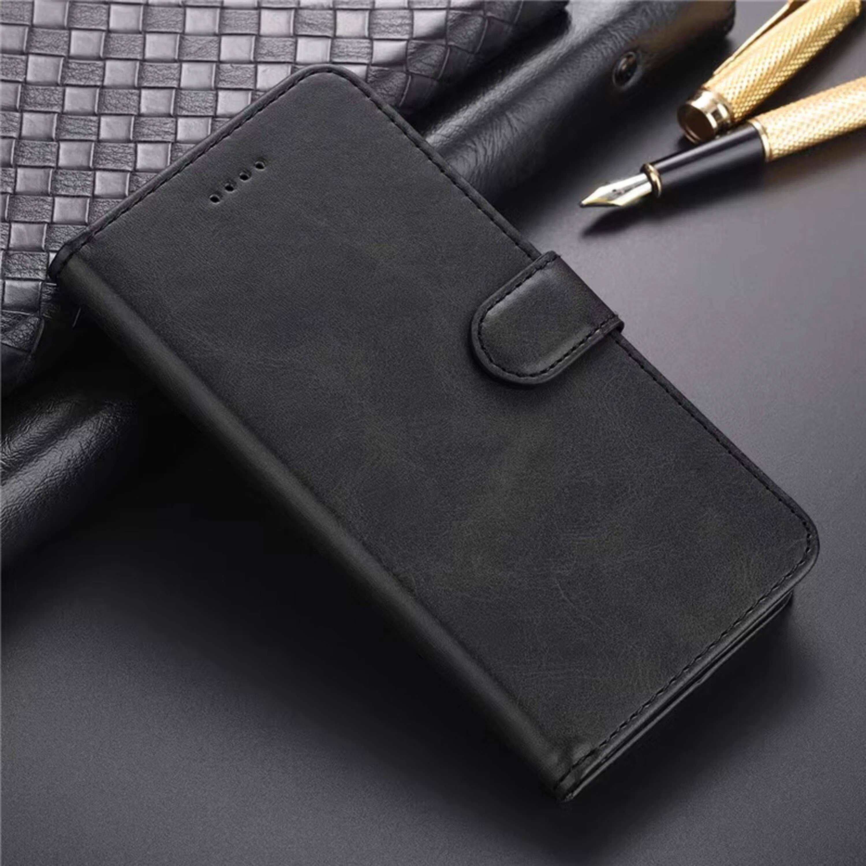 Left. Kitcheniva - Rugged Phone Shield Kit With Tempered Glass For iPhone 13 Mini Black - Black.