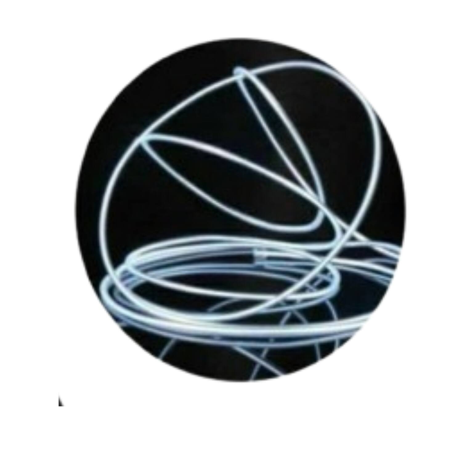 Left. Home Collection - 6.56Ft Battery Powered Neon LED EL Wire String Light White - White.