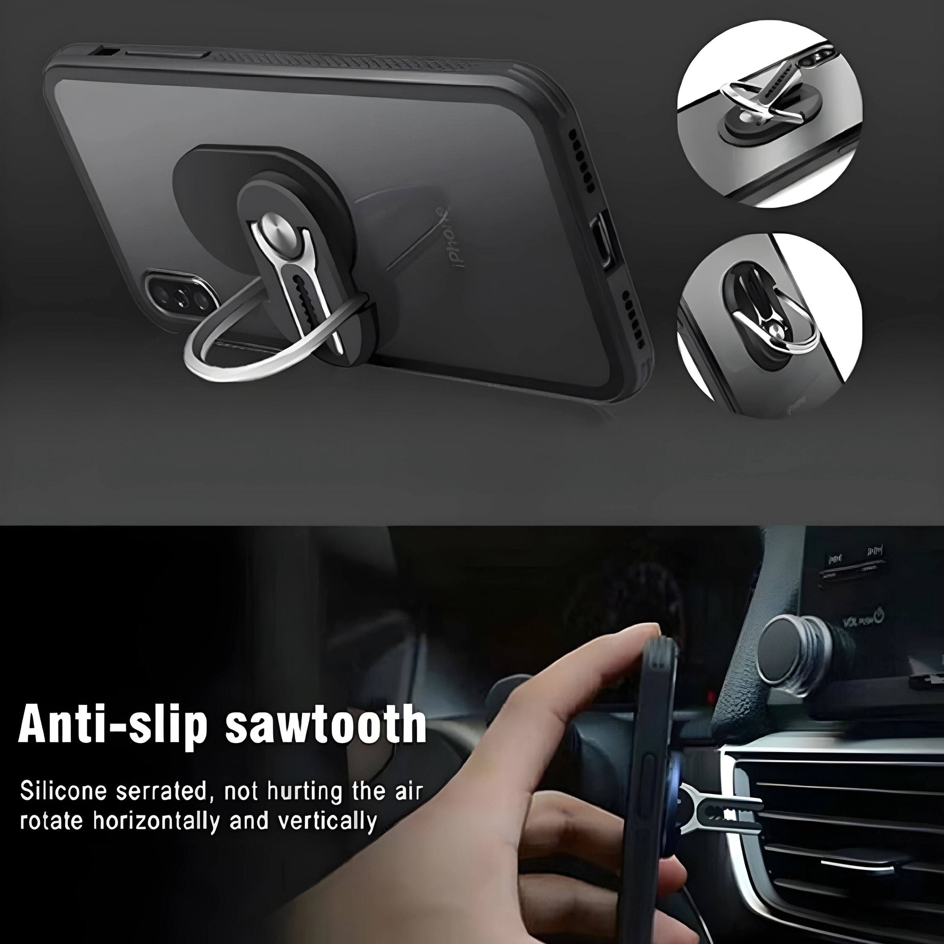 iPhonxe p 20 Anti-slip sawtooth: Silicone serrated, not hurting the air, rotate horizontally and vertically