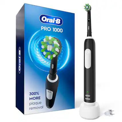 Oral-B PRO 1000
300% MORE plaque removal
Oral-B a BRAUN
