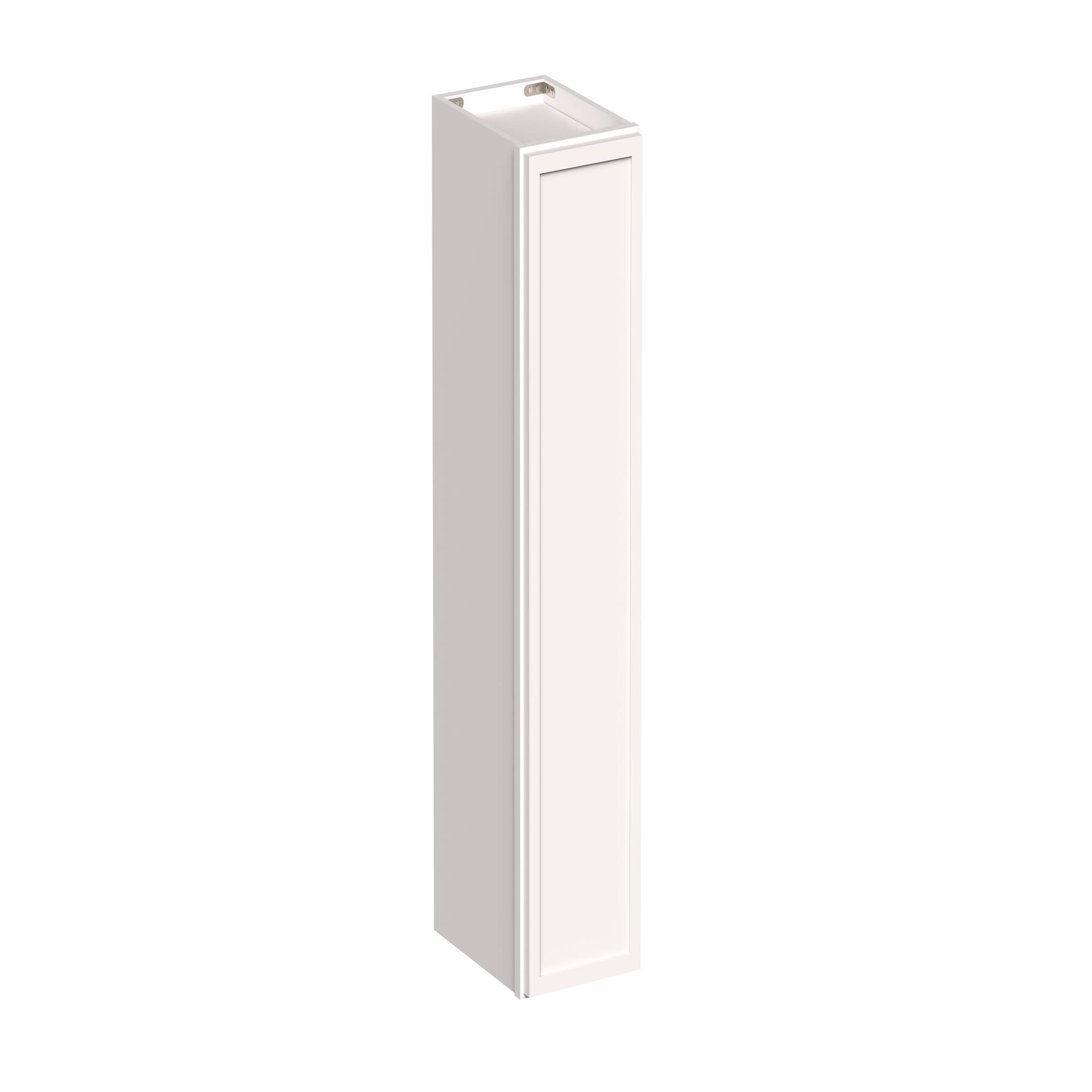 Angle. Boyel Living - 9-in W x 36-in H x 12-in D Slim Shaker RTA Kitchen Wall Cabinet with Soft-Close - Snow White.