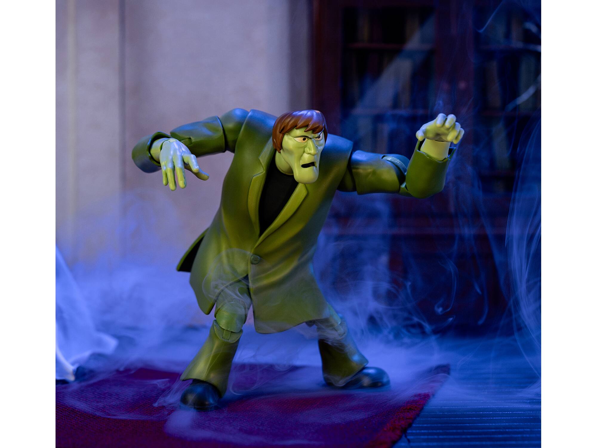 Back. Jada - Creeper 6" Moveable Figure with Accessories and Alternate Head and Hands "Scooby-Doo!" Franchise Model by Jada - Multicolor.