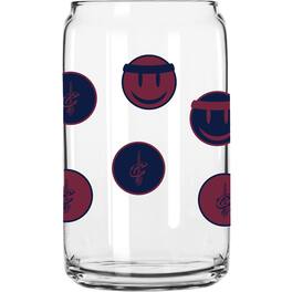 Logo Brands - Cleveland Cavaliers 16oz. Smiley Can Glass - Multicolor