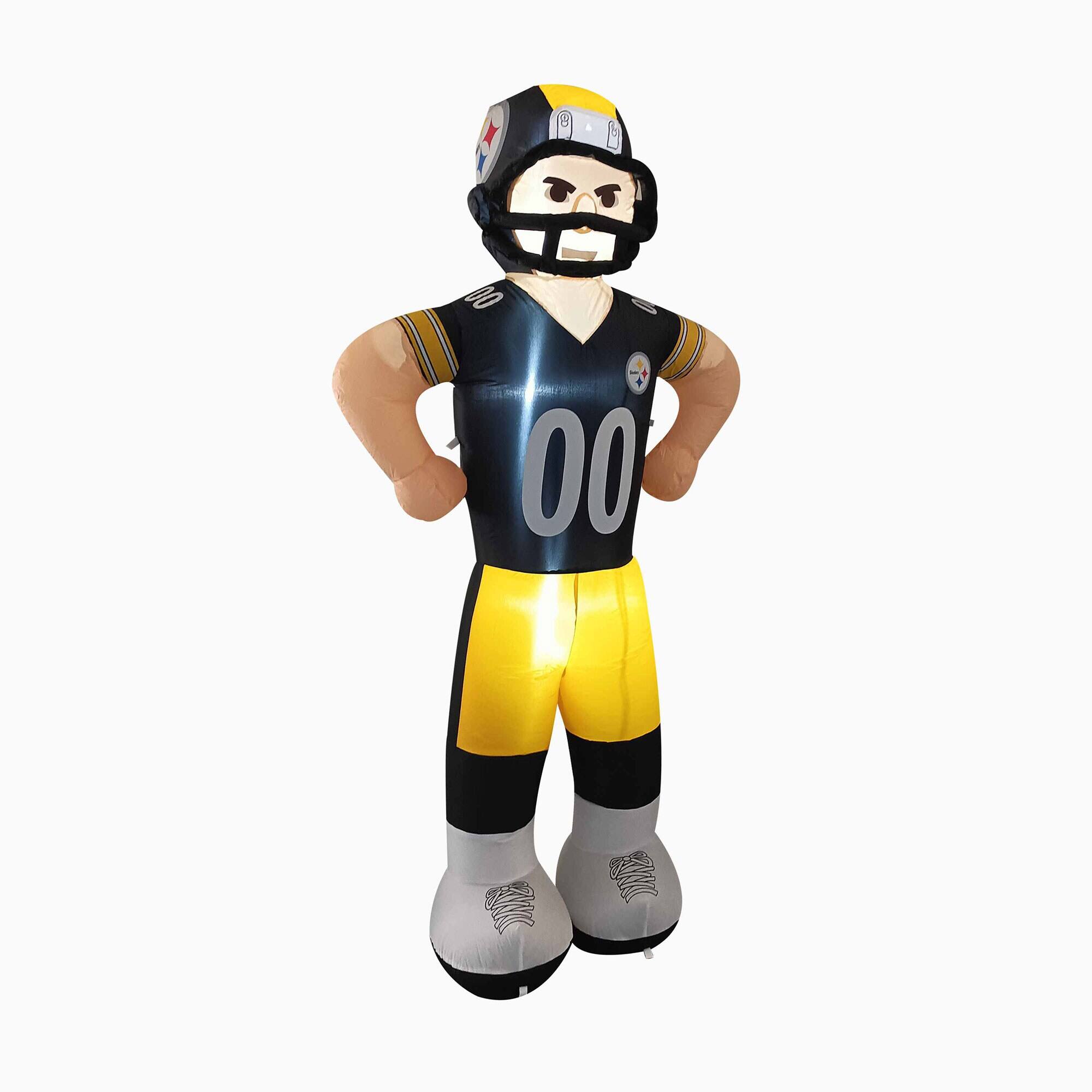 Alt View 1. Logo Brands - Pittsburgh Steelers Player Lawn Inflatable - Multicolor.