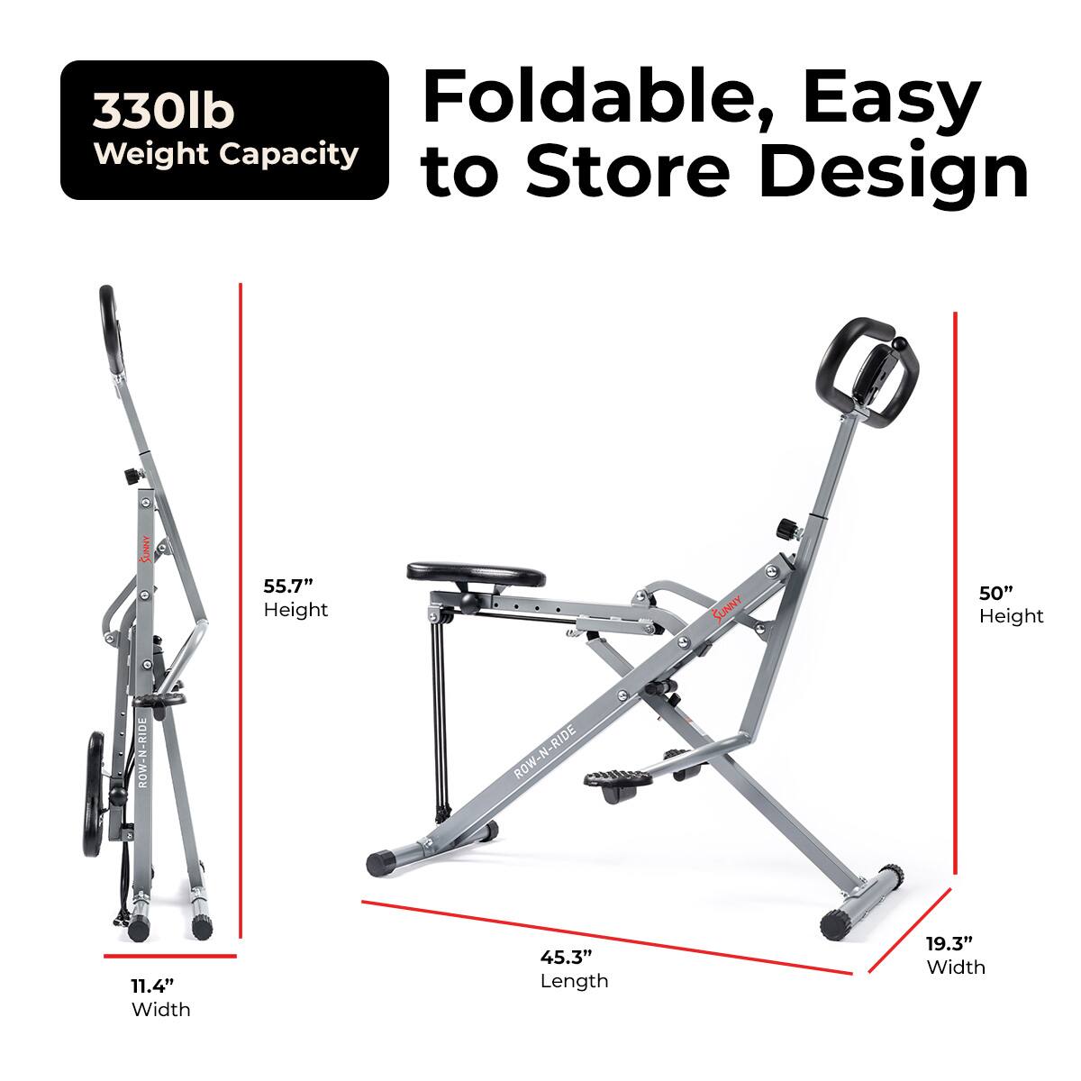 330lb Weight Capacity

Foldable, Easy to Store Design

55.7" Height

50" Height

11.4" Width

45.3" Length

19.3" Width