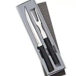 Rada - 2 Piece Carving Set in Gift Box, Handles - Black
