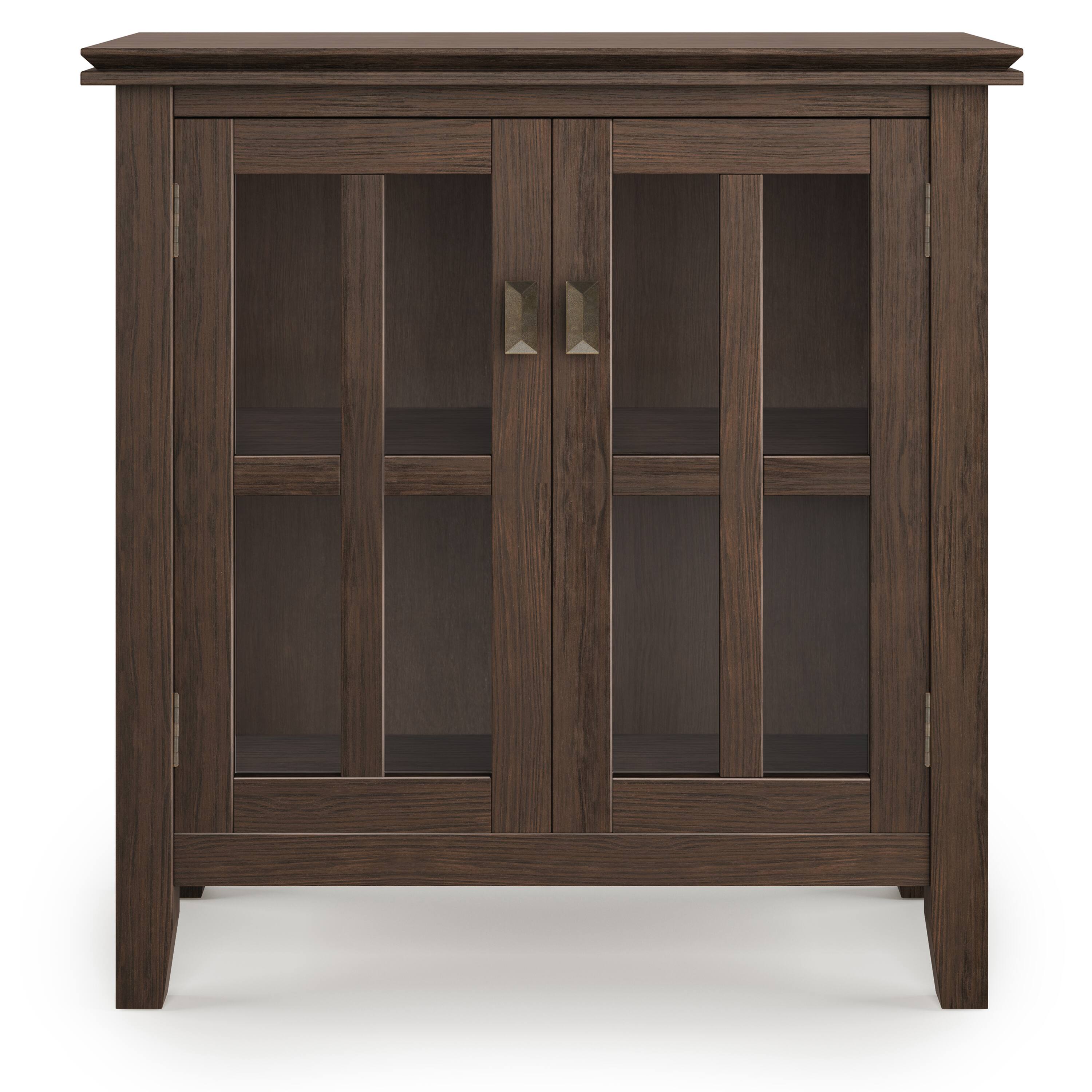 Alt View 12. Simpli Home - Artisan Low Storage Cabinet - Farmhouse Brown.