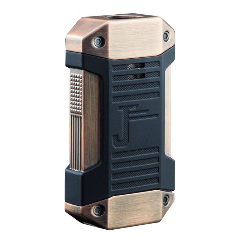Angle. Prestige - Galleon Triple Flame Torch Lighter (Copper) - Copper & Black Finish.