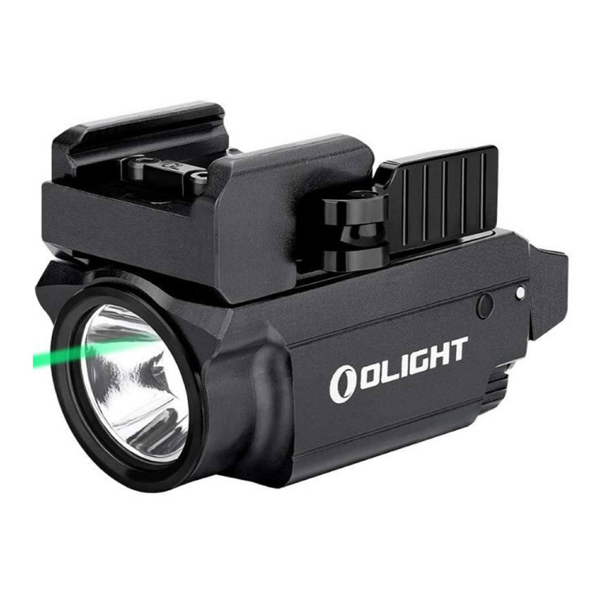 Left. OLIGHT - Olight Baldr Mini Rechargeable LED Pistol Light with Green Laser.