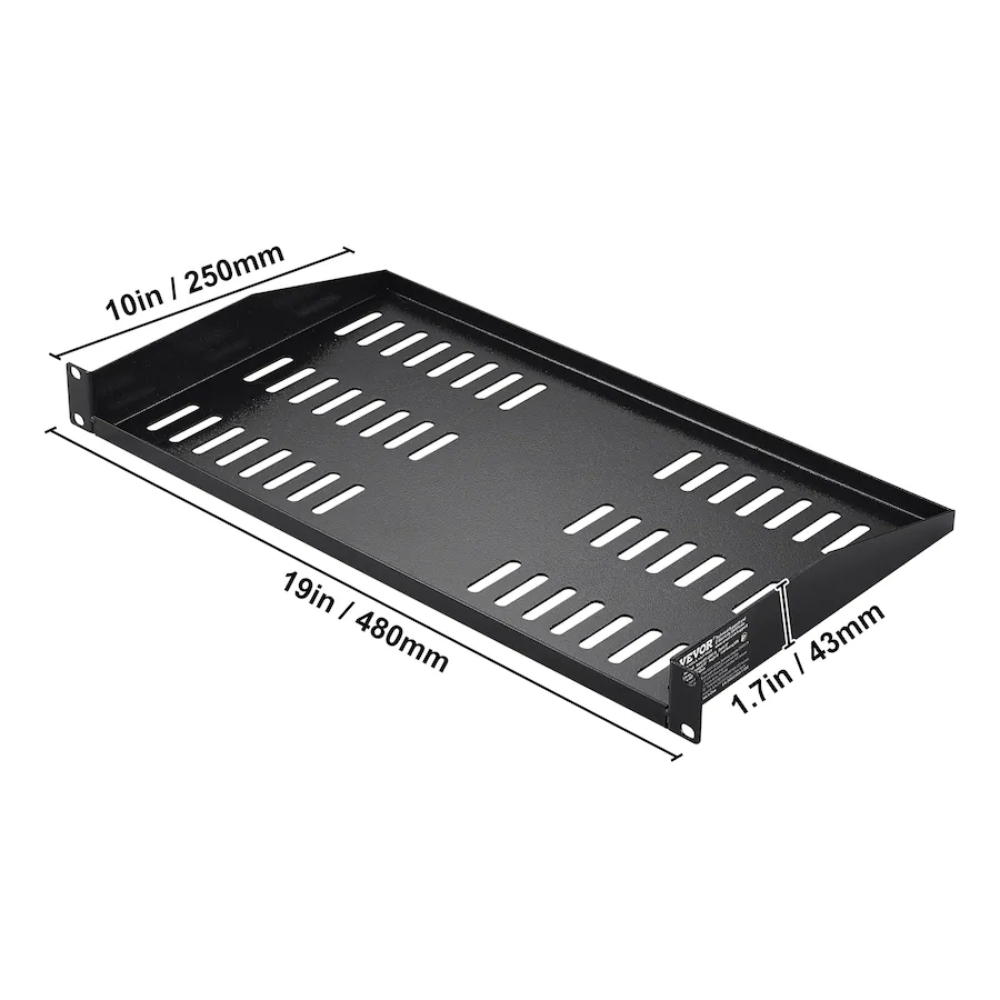 Spt Racks VEVOR 2PCS 1U Server Rack Shelf, 10