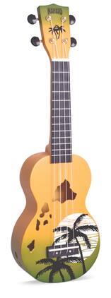 Mahalo Ukuleles - Mahalo MD1-HAGNB Hawaii Soprano Ukulele - Green Burst