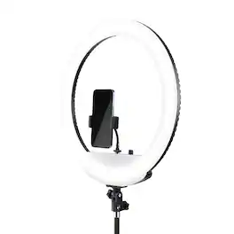 Lume Cube - 18" Portable Bi-Color LED Ring Light with Stand (without Battery)
