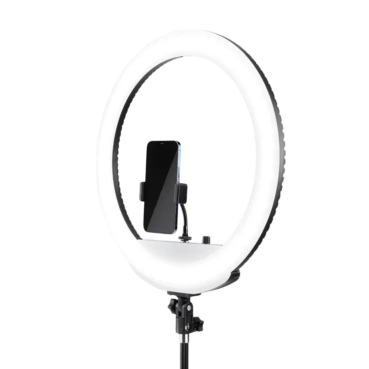 Front. Lume Cube - Lume Cube 18" Portable Bi-Color LED Ring Light with Stand (without Battery).