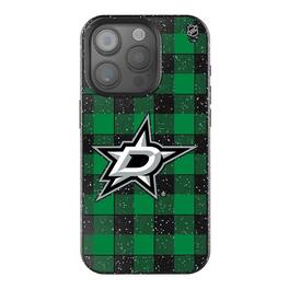 Keyscaper - NHL - Dallas Stars Plaid Bling iPhone Case - 14 - Multicolor
