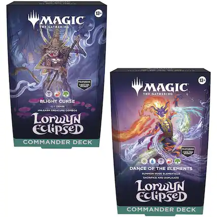 13+ MAGIC THE GATHERING FEATURING 2 NEW FOIL MYTHICS BLIGHT CURSE -1/-1 DRAIN UNLEASH CREATURE COMBOS LoryN EclipseD COMMANDER DECK
13+ MAGIC THE GATHERING FEATURING 2 NEW FOIL MYTHICS DANCE OF THE ELEMENTS SUMMON HUGE ELEMENTALS SACRIFICE AND DUPLICATE LoryN EclipseD COMMANDER DECK