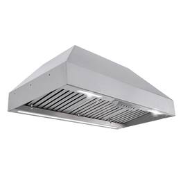 Akicon - 36 inches - Externally Vented - Range Hood Insert - Stainless Steel