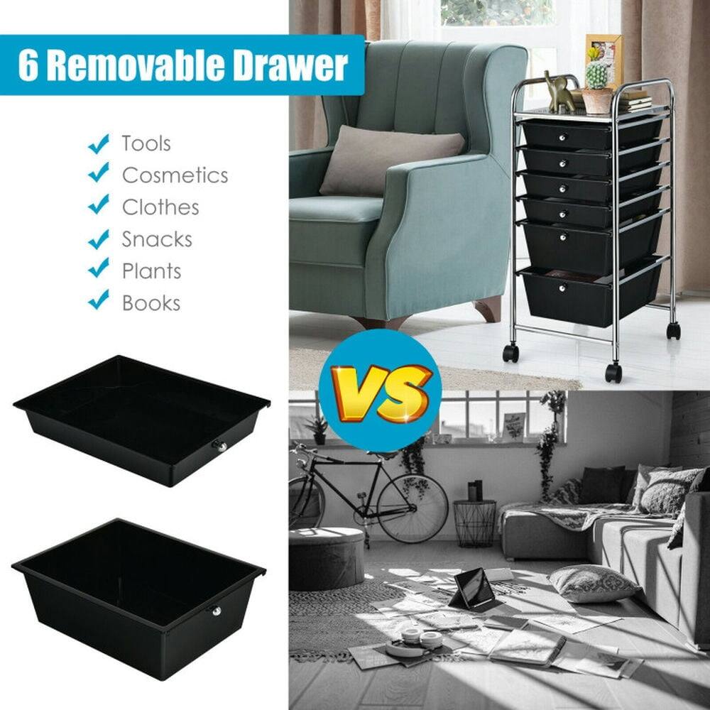 6 Removable Drawer

- Tools
- Cosmetics
- Clothes
- Snacks
- Plants
- Books

VS