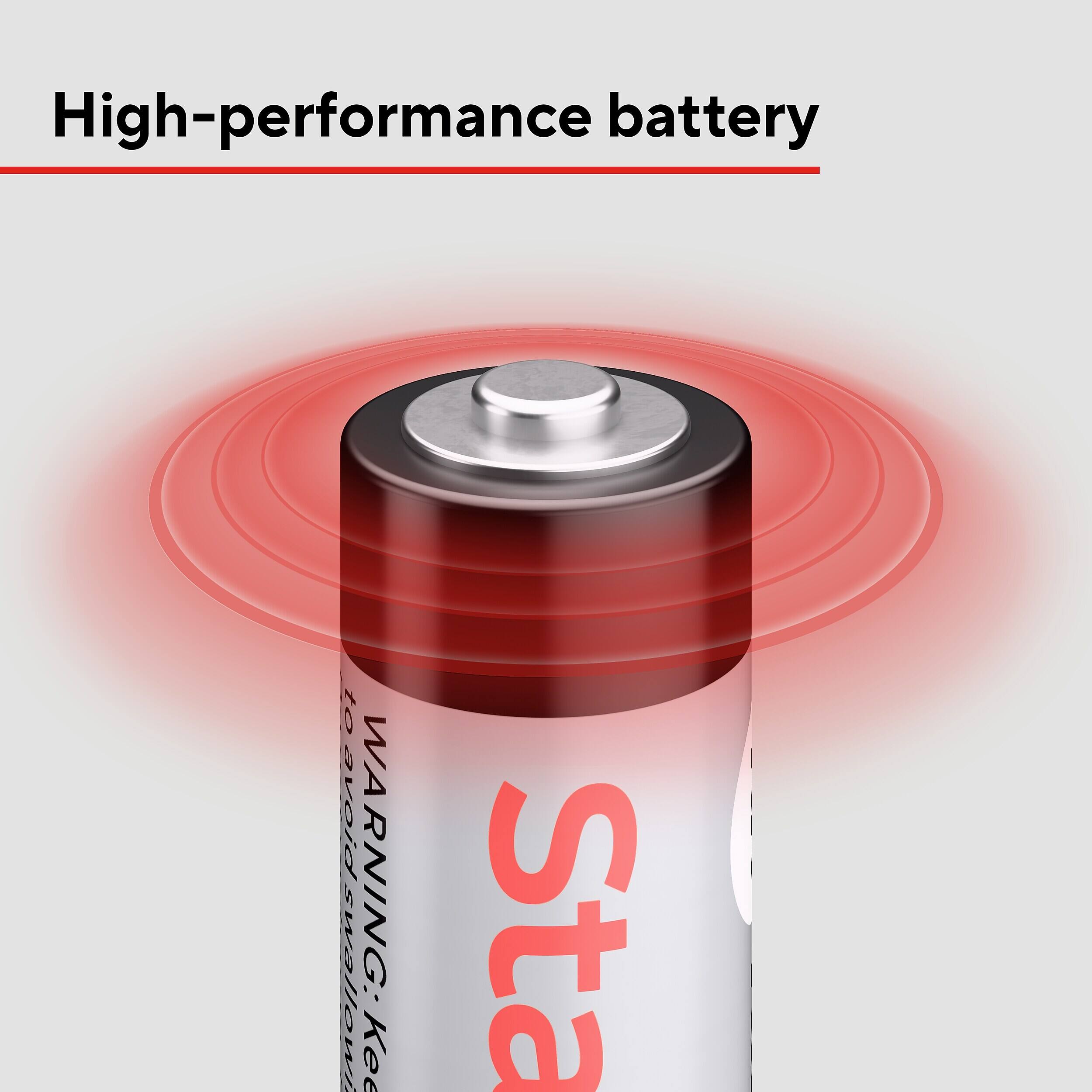 High-performance battery

WARNING: Keep