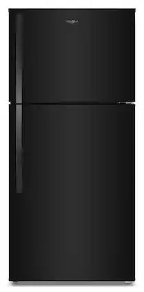 Whirlpool - 30 in. Wide 19.2 cu. ft. Top-Freezer Refrigerator with Total Coverage Cooling - Black