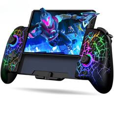 Front. Kitcheniva - Switch Joypad Full-Size Grip Wireless Controller For Nintendo Switch/OLED - Black.