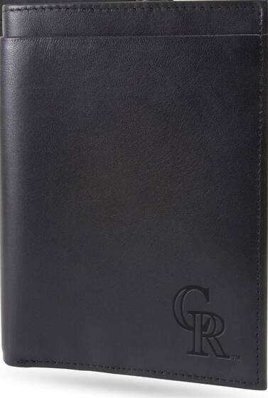 Alt View 5. Rico Industries - Colorado Rockies MLB Black Leather Traveling RFID Blocking Wallet - Multi.