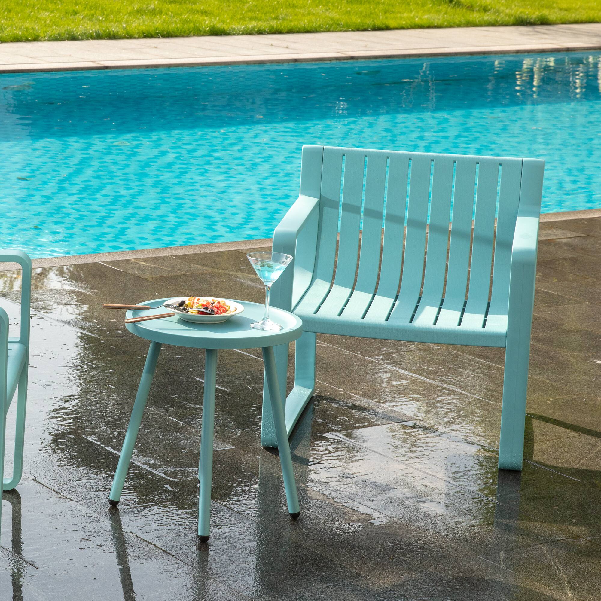 Left. Werph - Werph End Table Living Room Side Table - Blue.