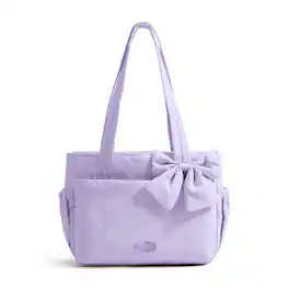 Bagsmart - Crush 14L Everyday Tote, Puffy Splash-Resistant Tote with 14" Laptop Compartment for Work & Travel - Pinkish-purple