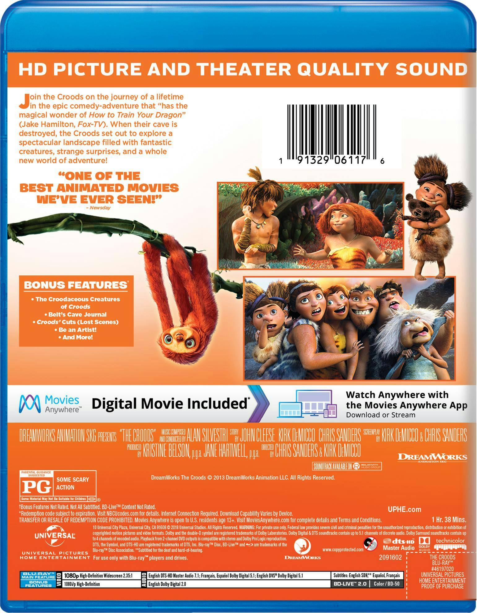 Back. The Croods (Blu-ray New Box Art) [Blu-ray].